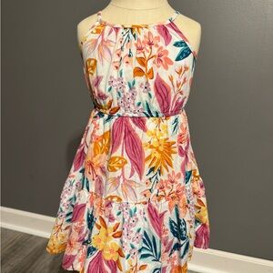 Jumping Beans Floral Kids Dress - Pink, Yellow, Blue